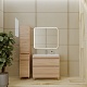 Style Line Мебель для ванной напольная Атлантика 90, Люкс ясень перламутр, PLUS – фотография-12